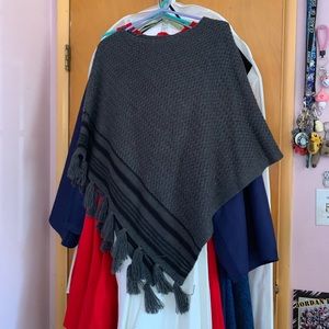 Style & Co Fringe Poncho